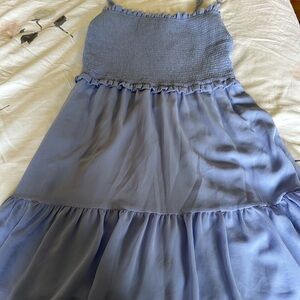 Aritzia Wilfred Tempest Dress in Light Blue